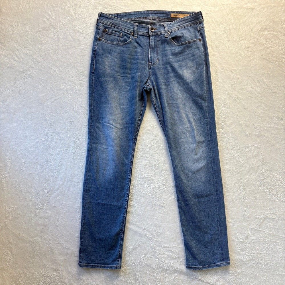 Seven7 Premium Denim Athletic Fit Jeans Mens W34‎ L32 Blue Wash